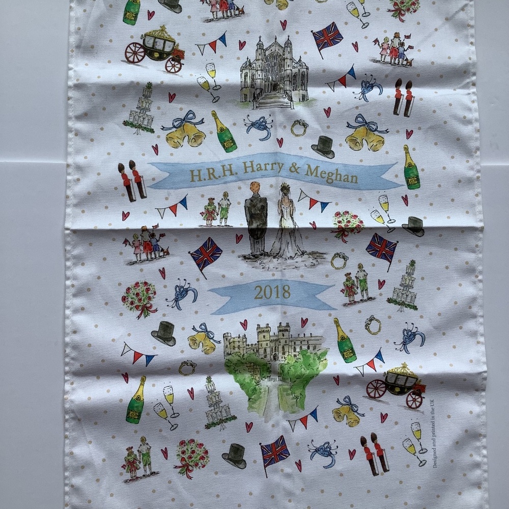 Milly Green Royal Tea Towel. Commemorative NEW